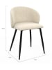 IDOMYA Factory 2er-Set: Esszimmerstühle "Léona" in Creme/ Schwarz - (B)53 x (H)71 x (T)51 cm