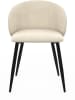 IDOMYA Factory Krzesła (4 szt.) w kolorze kremowo-czarnym do jadalni - 53 x 71 x 51 cm
