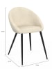 IDOMYA Factory 2er-Set: Esszimmerstühle "Dory" in Creme - (B)54 x (H)77 x (T)52 cm