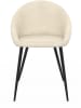 IDOMYA Factory 4-delige set: eetkamerstoelen "Dory" crème/zwart - (B)52 x (H)77 x (D)54 cm