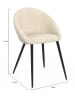 IDOMYA Factory 4er-Set: Esszimmerstühle "Dory" in Creme/ Schwarz - (B)52 x (H)77 x (T)54 cm