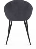 IDOMYA Factory Krzesła (4 szt.) "Dory" w kolorze antracytowo-czarnym - 52 x 77 x 54 cm