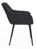 IDOMYA Factory 2er-Set: Esszimmerstühle "Ariana" in Anthrazit - (B)51 x (H)76 x (T)56 cm