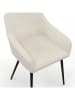 IDOMYA Factory 2-delige set: eetkamerstoelen "Jenny" crème - (B)56 x (H)76 x (D)51 cm