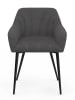 IDOMYA Factory 2er-Set: Esszimmerstühle "Jenny" in Anthrazit - (B)56 x (H)76 x (T)51 cm