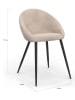 IDOMYA Factory 2-delige set: eetkamerstoelen "Dory" crème/zwart - (B)52 x (H)77 x (D)54 cm