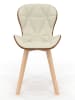 IDOMYA Factory 4er-Set: Esszimmerstühle "Gladys" in Beige - (B)50 x (H)79 x (T)46 cm