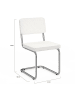 IDOMYA Factory 4-delige set: eetkamerstoelen "Naya" wit - (B)44 x (H)79 x (D)52 cm