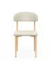 IDOMYA Factory 6-delige set: eetkamerstoelen "Callisto" beige - (B)48 x (H)80 x (D)47 cm