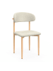 IDOMYA Factory 6-delige set: eetkamerstoelen "Callisto" beige - (B)48 x (H)80 x (D)47 cm