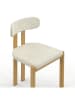 IDOMYA Factory 2er-Set: Esszimmerstühle "Elsa" in Beige - (B)45 x (H)77 x (T)42,5 cm