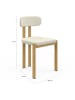 IDOMYA Factory 2er-Set: Esszimmerstühle "Elsa" in Beige - (B)45 x (H)77 x (T)42,5 cm