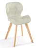 IDOMYA Factory 4er-Set: Stühle "Gatsby" in Creme/ Hellbraun - (B)48 x (H)79 x (T)50 cm