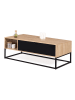 IDOMYA Essentials Salontafel "Memphis" lichtbruin/zwart - (B)110 x (H)44,5 x (D)55 cm