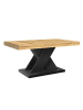 IDOMYA Factory Couchtisch "Alexia" in Hellbraun/ Schwarz - (B)100 x (H)45 x (T)60 cm