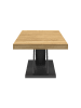 IDOMYA Factory Salontafel "Alexis" lichtbruin/zwart - (B)100 x (H)45 x (D)60 cm