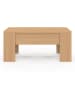 IDOMYA Factory Couchtisch "Albane" in Hellbraun - (B)100 x (H)45 x (T)50 cm