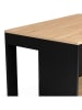 IDOMYA Factory Eetkamertafel "Nino" zwart/lichtbruin - (B)113 x (H)90 x (D)60 cm