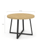IDOMYA Factory Eettafel ''Sana'' beige/zwart - (H)75 x Ø 110 cm