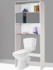 IDOMYA Essentials Toilettenregal in Weiß/ Grau - (B)58 x (H)178 x (T)19,5 cm