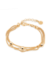 Ania Kruk Pozłacana bransoletka z elementami ozdobnymi - dł. 16 cm