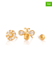 Ania Kruk Pozłacane piercingi (3 szt.) z cyrkoniami