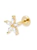 Ania Kruk Pozłacany piercing z cyrkoniami
