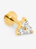 Ania Kruk Pozłacany piercing z cyrkoniami