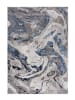 Flair Rugs Teppich in Dunkelblau/ Grau