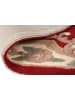 Flair Rugs Wollen tapijt rood/crème