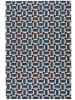 Flair Rugs Dywan "Lennox Geometric" w kolorze bordowo-niebieskim