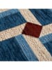Flair Rugs Kurzflor-Teppich "Lennox Geometric" in Blau/ Bordeaux