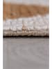 Flair Rugs Jute-Läufer "Nolen" in Weiß/ Hellbraun