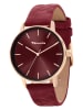 Tamaris Kwartshorloge bordeaux/roségoudkleurig