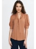 Nife Bluse in Hellbraun