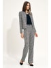 Nife Blazer in Schwarz/ Weiß
