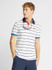 North Sails Poloshirt in Weiß/ Blau/ Orange