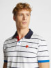North Sails Poloshirt in Weiß/ Blau/ Orange