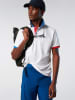 North Sails Poloshirt wit/blauw