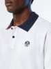 North Sails Poloshirt wit/donkerblauw