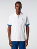 North Sails Poloshirt wit/blauw