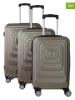 Canadian Peak 3tlg. Hardcase-Trolleyset "Sacramentoeak" in Beige