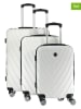 Canadian Peak 3-delige hardcase-trolleyset "Salamanqueak" wit
