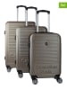 Canadian Peak 3-delige hardcase-trolleyset "Santiegoeak" kaki