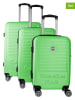 Canadian Peak 3-delige hardcase-trolleyset "Santiagoeak" groen