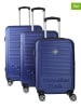 Canadian Peak 3tlg. Hardcase-Trolleyset "Santiegoeak" in Dunkelblau