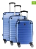 Canadian Peak 3tlg. Hardcase-Trolleyset "Shockeak" in Blau