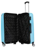 Canadian Peak 3tlg. Hardcase-Trolleyset "Softlesseak" in Hellblau