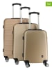 Canadian Peak 3-delige hardcase-trolleyset "Solomuneak" beige