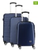 Canadian Peak 3-delige hardcase-trolleyset "Solomuneak" donkerblauw